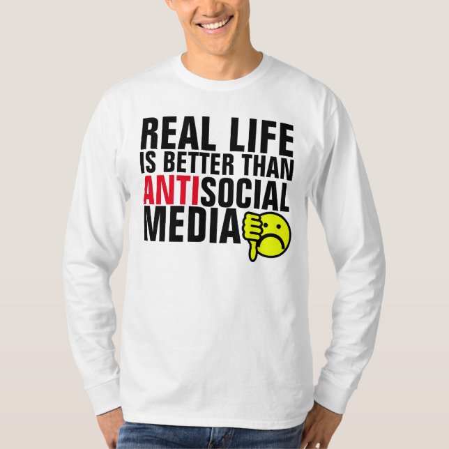 (Odio) camisetas sociales Antis de los medios (Anverso)