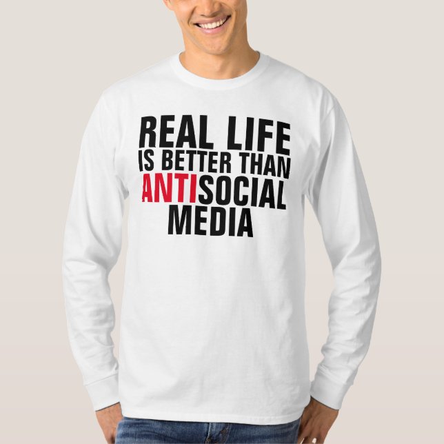 (Odio) camisetas sociales Antis de los medios (Anverso)