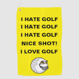Odio el golf - Toalla de golf