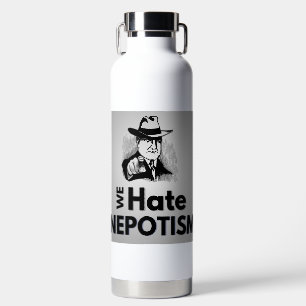 Odio el nepotismo - Botella de agua