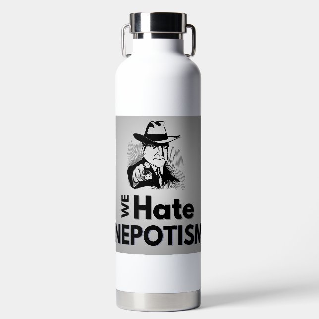 Odio el nepotismo - Botella de agua (Delantero)