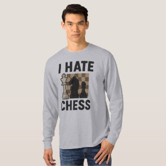 Odio la camisa de manga larga del ajedrez
