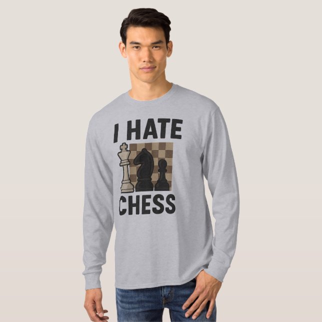 Odio la camisa de manga larga del ajedrez (Anverso completo)