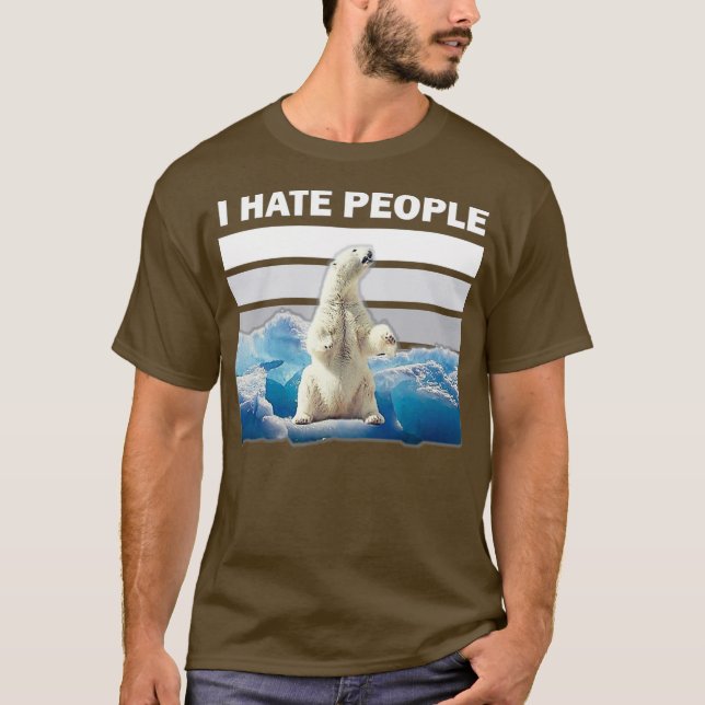 Odio la camiseta de la gente El cambio climático t (Anverso)
