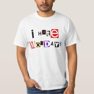 Odio la camiseta de lunes