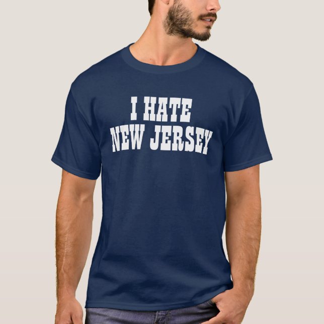 Odio la camiseta de New Jersey (Anverso)