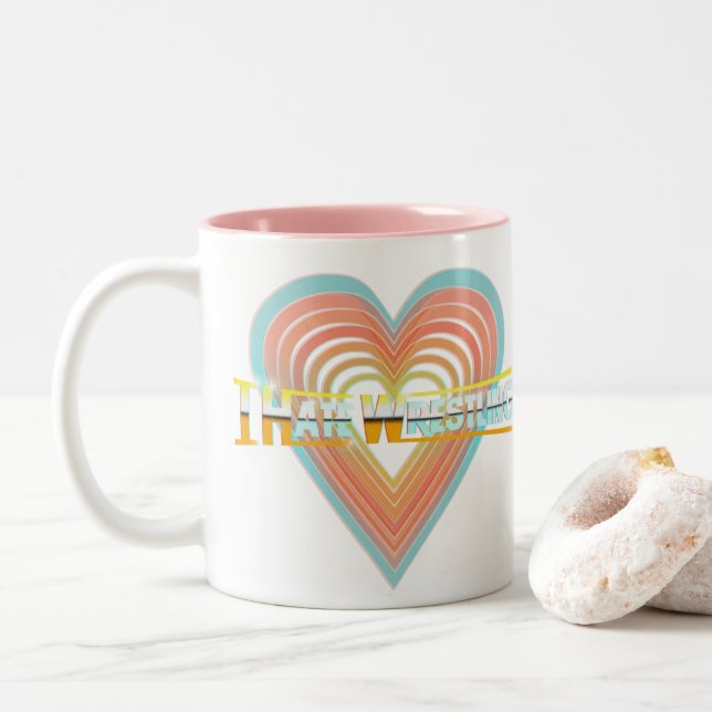 Odio luchar la taza del logotipo (Con donut)
