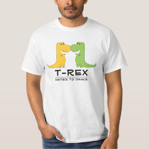 Odios de TRex para bailar la camiseta divertida
