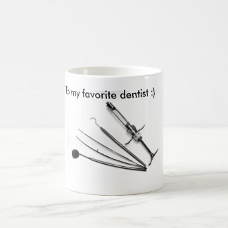 Odontólogo, dentista, taza