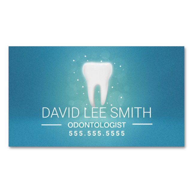 Odontólogo tarjeta de presentación dental (Anverso)