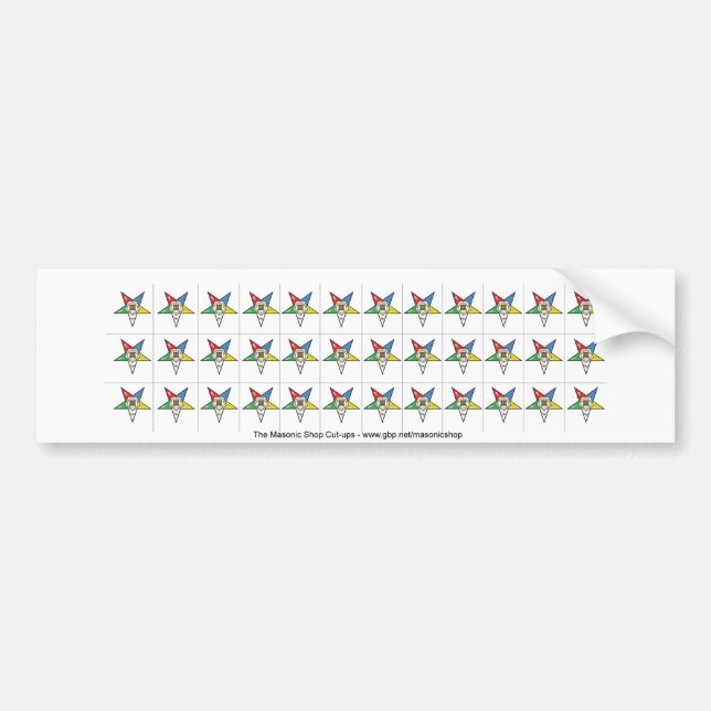 OES cortado encima de los pegatinas (Frente)