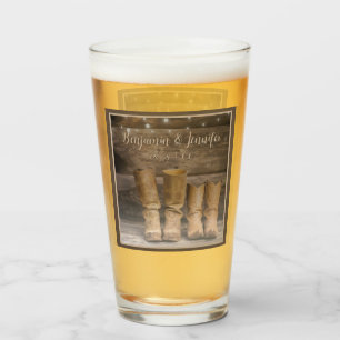 Oeste de Cowboy Boots Rústico Barn Monograma