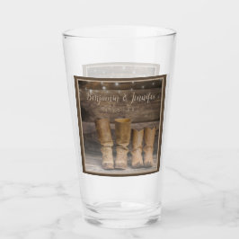 Oeste de Cowboy Boots Rústico Barn Monograma