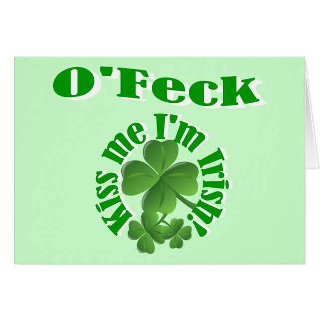 O'Feck, funny Irish surname (Anverso (Horizontal))