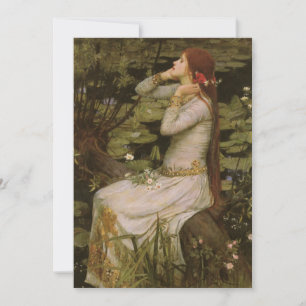 Ofelia junto al estanque de John William Waterhous