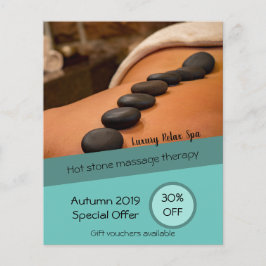 Oferta de descuento para folletos comerciales de M