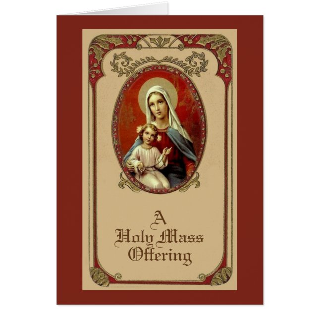 Oferta de misa de simpatía por Mary católica tradi (Frente)