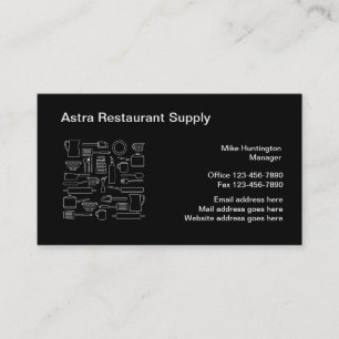 Oferta de restaurantes Tarjetas de visita empresar