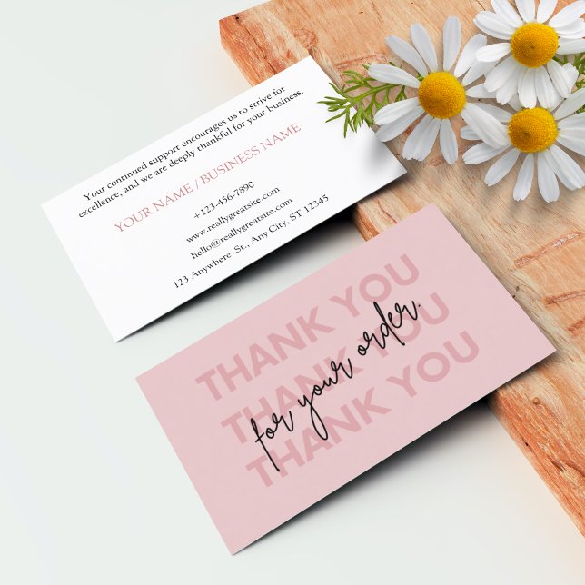 Oferta de tarjetas de agradecimiento personalizada (Personalized Thank You Card Business)