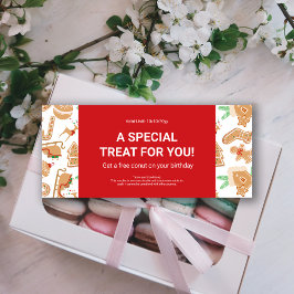 Oferta de vacaciones en panadería Boletín de regal