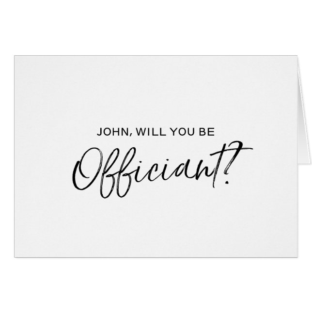 Oferta indicada con letras de Officiant de la mano (Anverso (Horizontal))