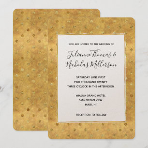 Ofertas de Moda de oro invitaciones de boda