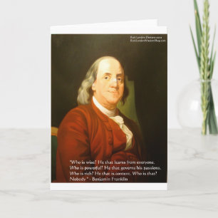 Ofertas y tarjetas de citas de Ben Franklin