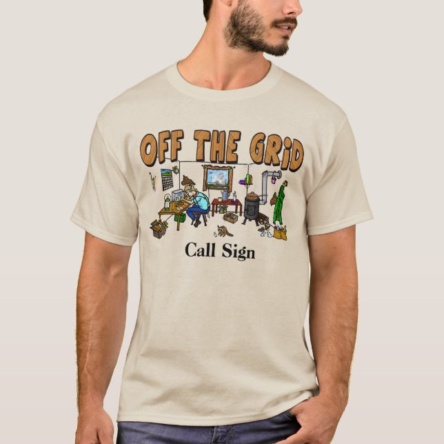 Off The Grid Ham Radio Shack Camiseta (Anverso)