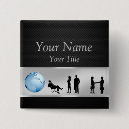 Office Business People World Globe - Botón