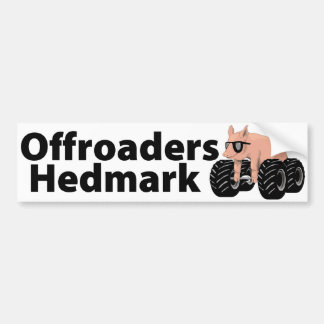 Offroaders Hedmark - blanco de la pegatina para el