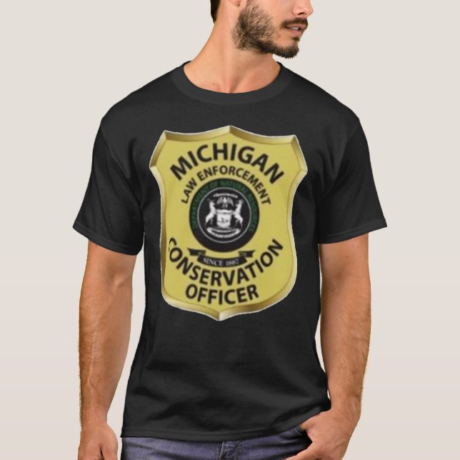 Oficial de Conservación de Michigan: camiseta clás (Anverso)