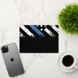 Oficial de policía Bandera Primer Respondedor Grac