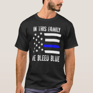 Oficial de policía camiseta Bleamos bandera azul d