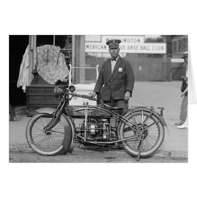 Oficial de policía en motocicleta, 1924 (Anverso (Horizontal))