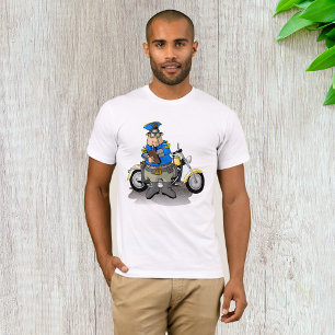 Oficial De Policía Escribiendo Una Camiseta Para L