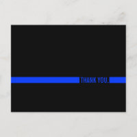 Oficial de policía Gracias postal