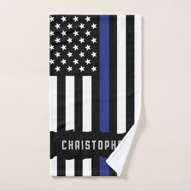 Oficial de policía personalizado policía de la Lín (Toalla de mano)