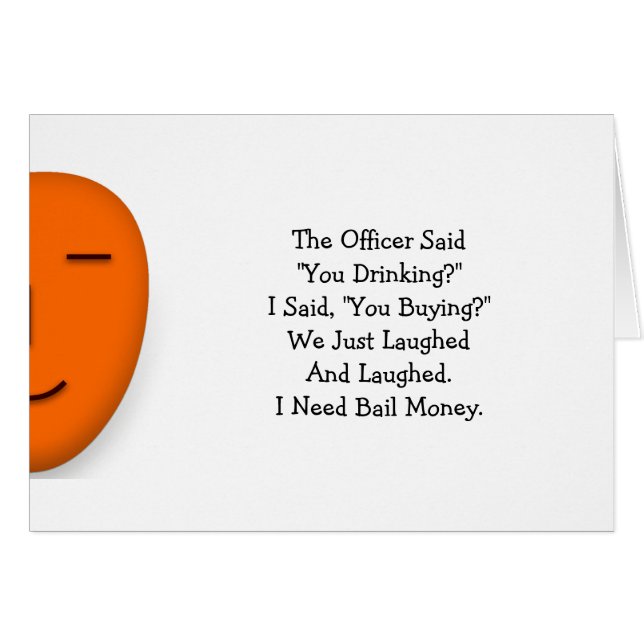 Oficial dijo que bebes gracioso envía tarjeta de s (Anverso (Horizontal))