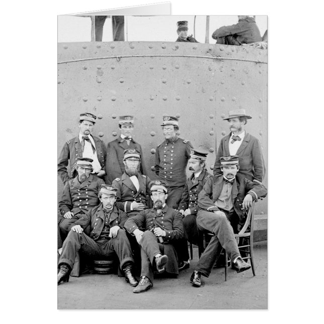 Oficiales en USS Monitor, 1862 (Frente)
