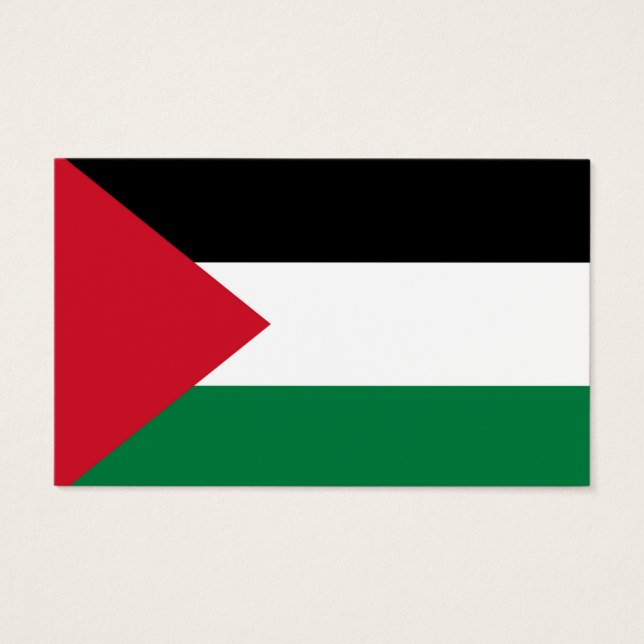 oficialmente bandera del Estado de Palestina (Anverso)
