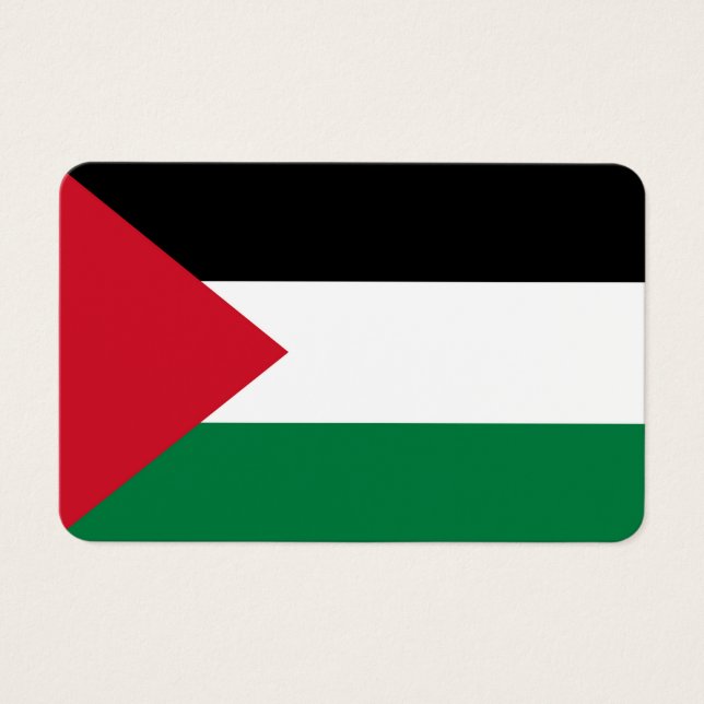 oficialmente bandera del Estado de Palestina (Anverso)