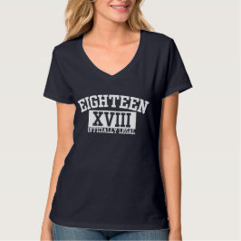 Oficialmente décimo octava camiseta legal del