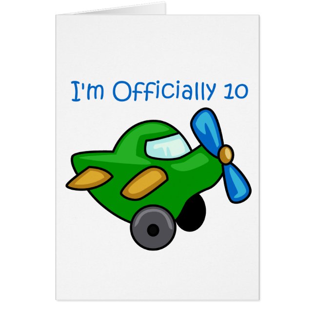 Oficialmente tengo 10, Avión Jet (Frente)