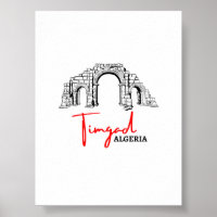 Oficina de Timgad Argelia para la impresión