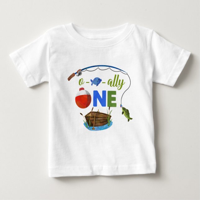 Ofishally UN camiseta de bebé O-fish-ally UNA cami (Anverso)