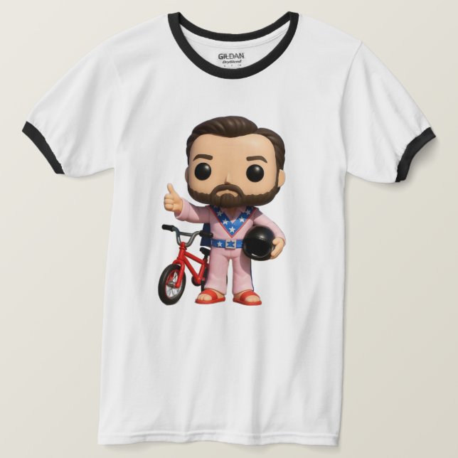 ¡OFRECE LA CAMISA POP! ¡DISEÑO DE RINGER! (Anverso del diseño)