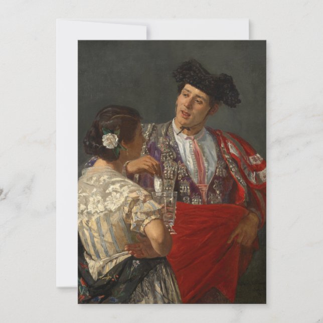 Ofreciendo panal al torero | Mary Cassatt (Anverso)