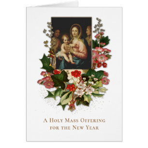 Ofrenda de la Misa Católica Jesús María Año Nuevo