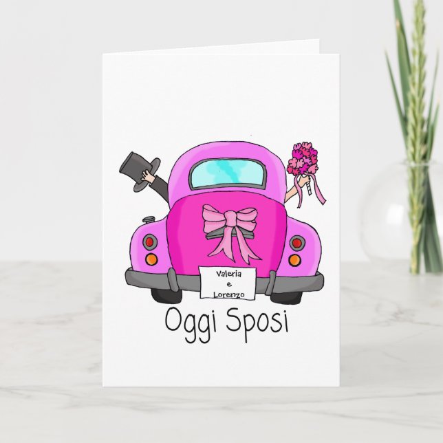 Oggi Sposi - Invitación a la boda italiana (Anverso)