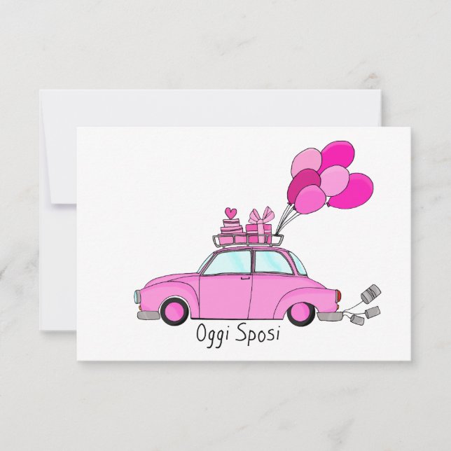 Oggi Sposi - Invitación a la boda italiana (Anverso)